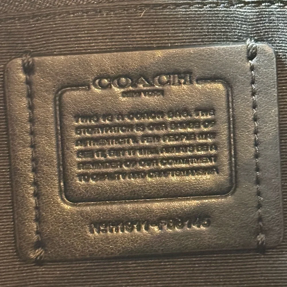 Coach Patricia Saddle Bag F88145 Black Leather Crossbody | Gunmetal Hardware - Picture 2 of 16